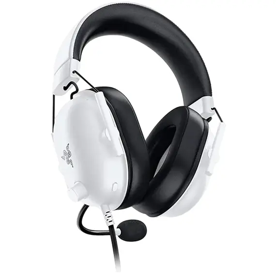 Gaming Headset Razer BlackShark V2 X, 50mm drivers, 12-28kHz, 32 Ohm, 100db, 240g, On-earcup control, Noise-Cancelling Mic, 7.1, 1.3m, 3.5mm, White 
