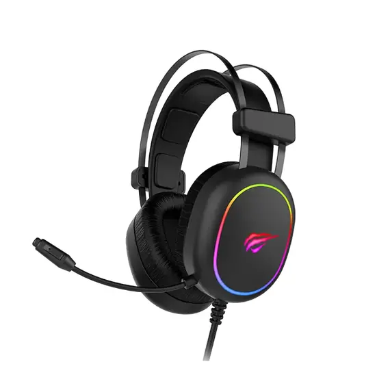 Căști gaming Havit H2016d, USB, Black, 9 image