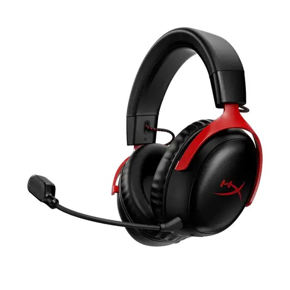Căști HyperX Cloud III Wireless, Fără fir, Black/Red