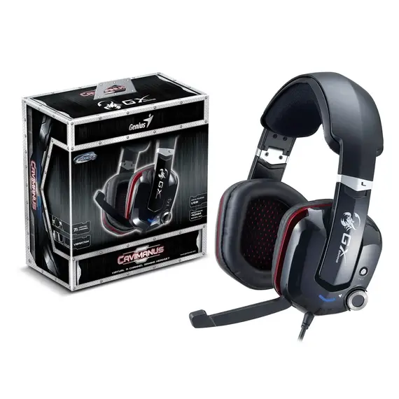 Gaming Headset Genius HS-G700V, 40m drivers, 20-20000Hz, 32 Ohm, 95 dB, USB, 405g., Black, 6 image