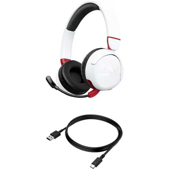 Căști gaming HyperX Cloud Mini, Fără fir, White, 2 image
