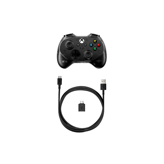 Gamepad HyperX Clutch Tanto Mini, Mini Wired Xbox Licensed Controller for Xbox Series S/X / PC, Black, 5 image