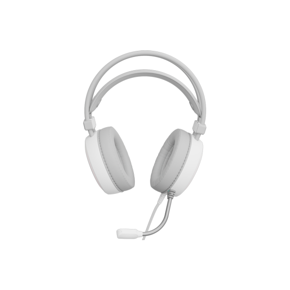 Căști gaming Genesis Neon 613 with Microphone Stereo, RGB, White, 3 image