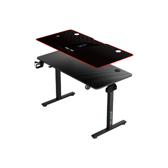 Masă gaming motorizată 1STPLAYER MOTO-C 1260, Black, 5 image