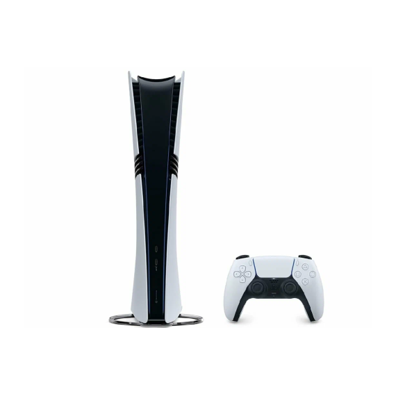 Sony PlayStation 5 Pro Digital Edition with Controller Wireless Sony PS5 DualSense White 2TB, 3 image