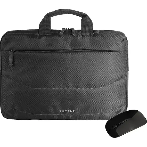 Geantă pentru Laptop Tucano Idea 14.0" + Wireless Mouse, Black