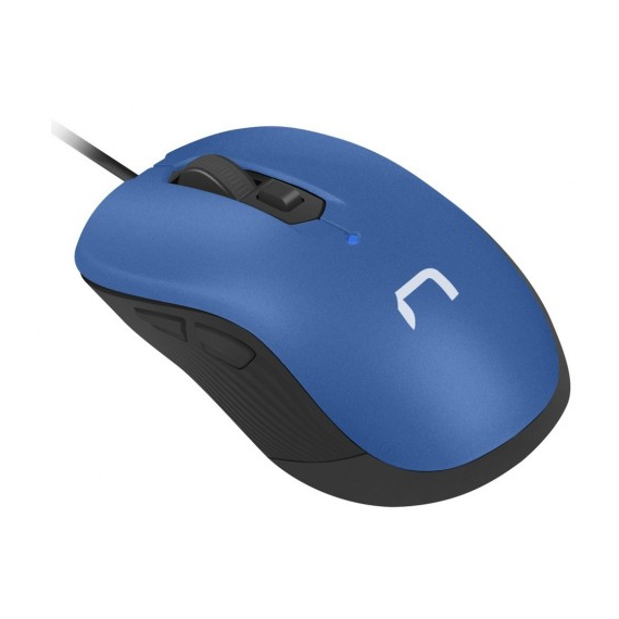 Mouse Natec Drake, 3200 DPI, Optical Wired, Blue, 3 image