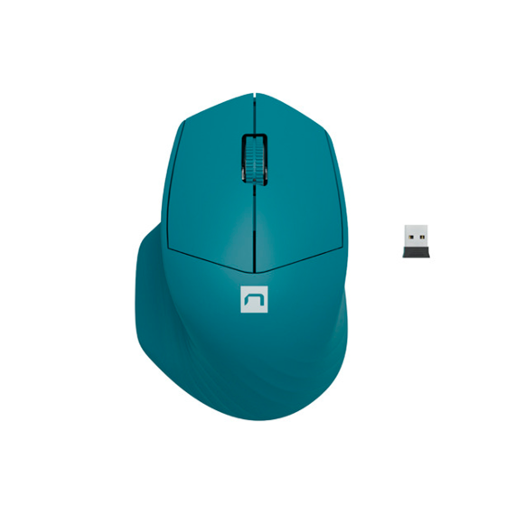 Mouse Natec Siskin 2 Silent Wireless 1600DPI Bluetooth 5.0 + 2.4GHz Blue