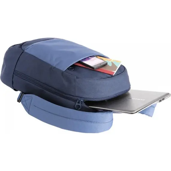 Rucsac Helmet Svago 15.6'' Black/Blue+Marvo wired Headphone, 4 image