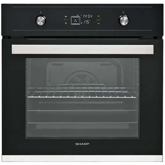 Cuptor electric încorporabil Sharp K60V19BQMEU, Black