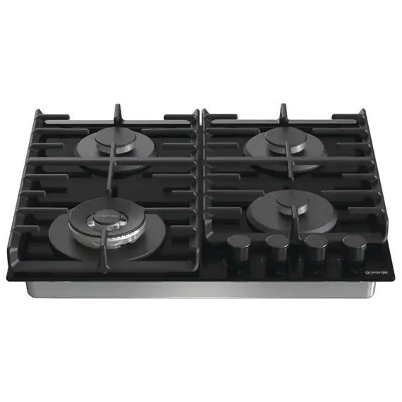 Plită incorporabilă pe gaz Gorenje GTW 642 SYB, Black, 2 image