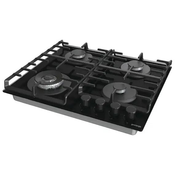 Plită incorporabilă pe gaz Gorenje GTW 642 SYB, Black
