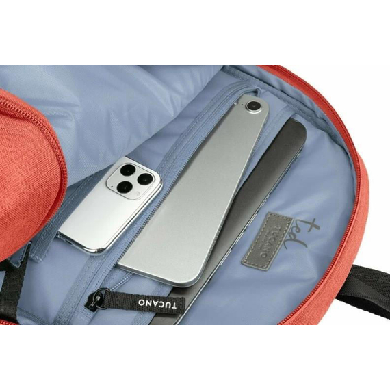 Rucsac Tucano Ted 14.0", Coral Red, 5 image