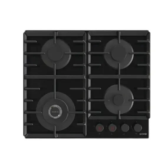 Plită incorporabilă pe gaz Gorenje GKTW 642 SYB, Black
