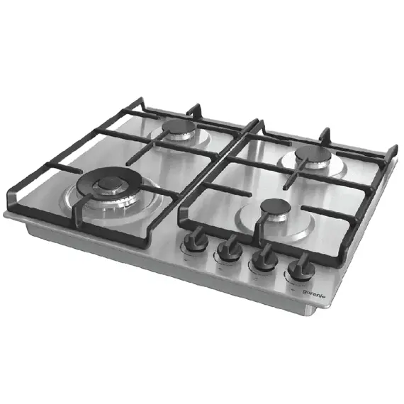 Plită incorporabilă pe gaz Gorenje GW 641 EBX, Silver, 4 image