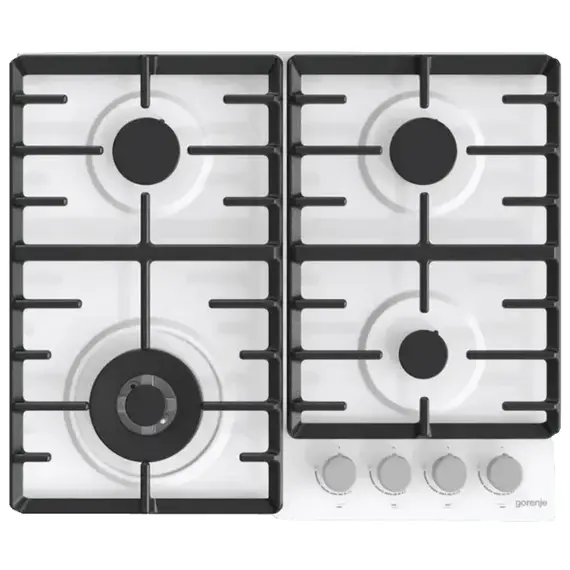 Plită incorporabilă pe gaz Gorenje GW 642 AXW, White