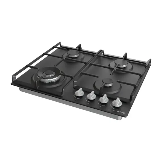Plită incorporabilă pe gaz Gorenje GW 641 EXB, Black, 4 image