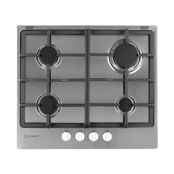 Plită incorporabilă pe gaz Indesit THP 641 IX/I, Silver