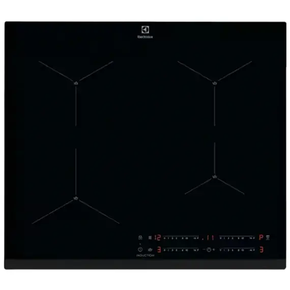 Plită incorporabilă cu inducție Electrolux EIS62443, Black