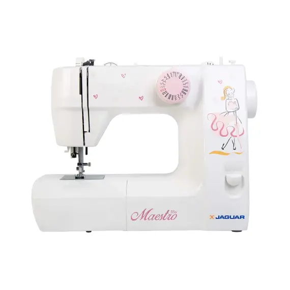 Mașină de cusut JAGUAR Maestro 35S, White Pink, 3 image