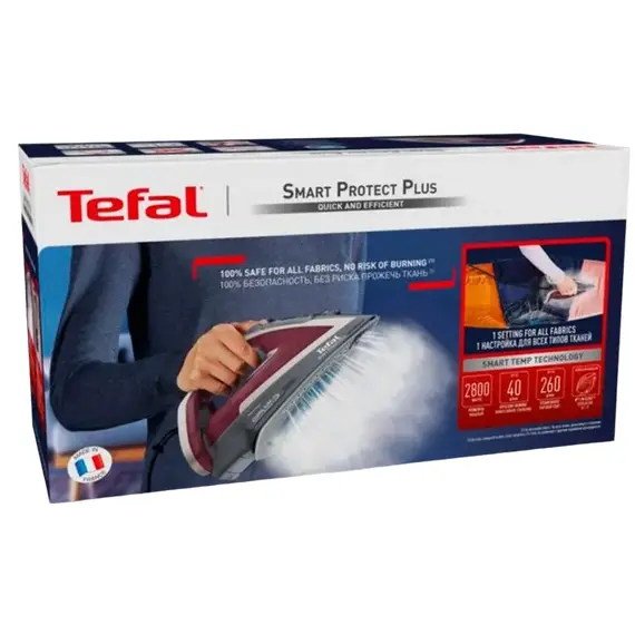 Fier de călcat Tefal FV6870E0, 2800 W, Bordo, 3 image