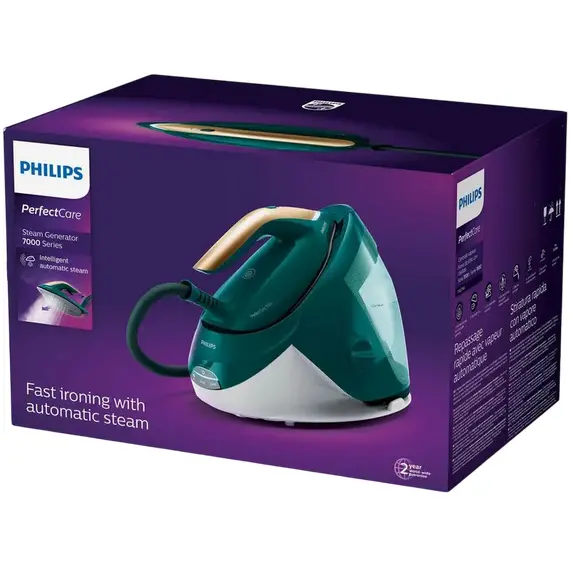 Fier de călcat cu generator de abur Philips PSG7140/70, 2100 W, Green, 5 image