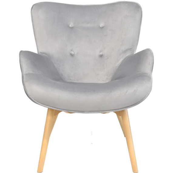 Fotoliu Deco LEONARD HLR20 Catifea Grey, 2 image