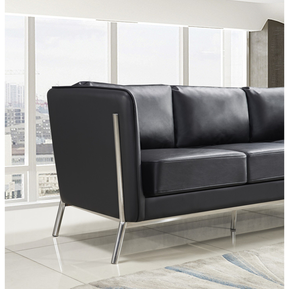 Canapea Deco Salvador-3 Negru, 4 image