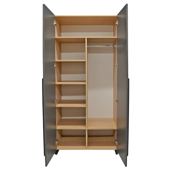 Dulap pentru Haine Deco Urban 90 cm cu polițe, 4 image