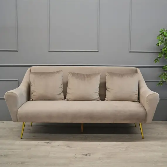 Canapea Deco  GLORIOSA(3 locuri) MS01-36+Gold leg Beige, 2 image
