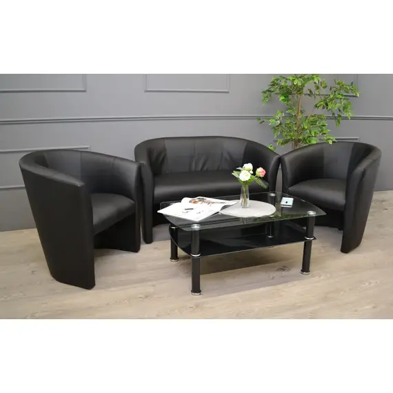Canapea Deco  CLUB DUO Eco 30 Black, 4 image