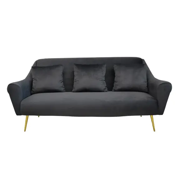 Canapea Deco  GLORIOSA(3 locuri) MS01-84+Gold leg Black, 3 image