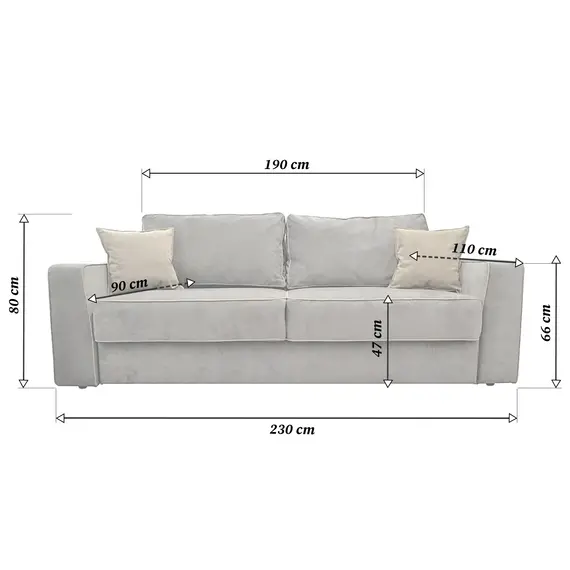 Canapea Deco  Tomson 160x190 cm, 3 image