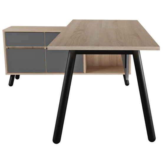 Masă de birou Deco FUSION+Box incorporat stânga, 3 image