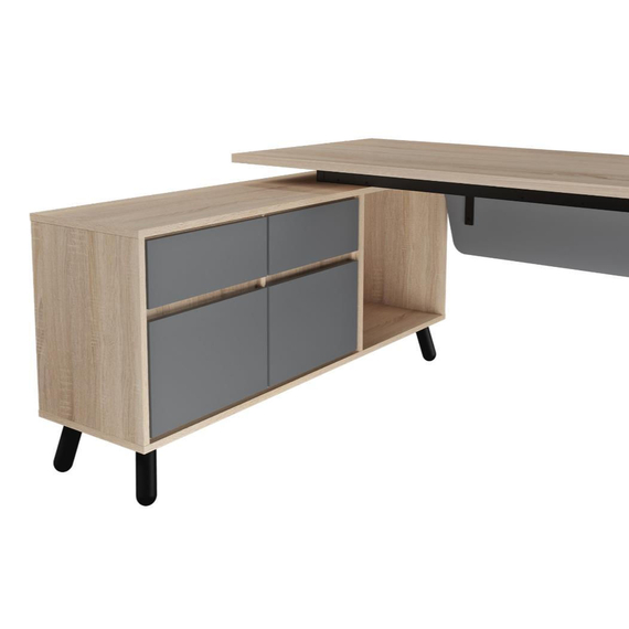 Masă de birou Deco FUSION+Box incorporat stânga, 6 image