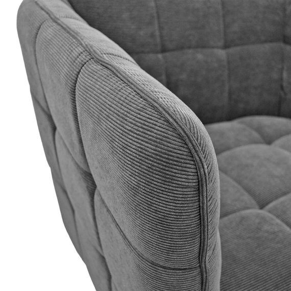 Fotoliu Deco W310G Velvet Dark Grey, 3 image