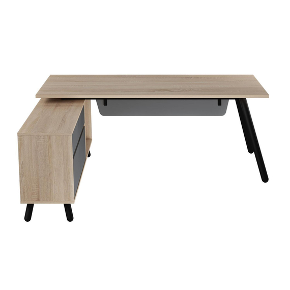 Masă de birou Deco FUSION+Box incorporat stânga, 2 image