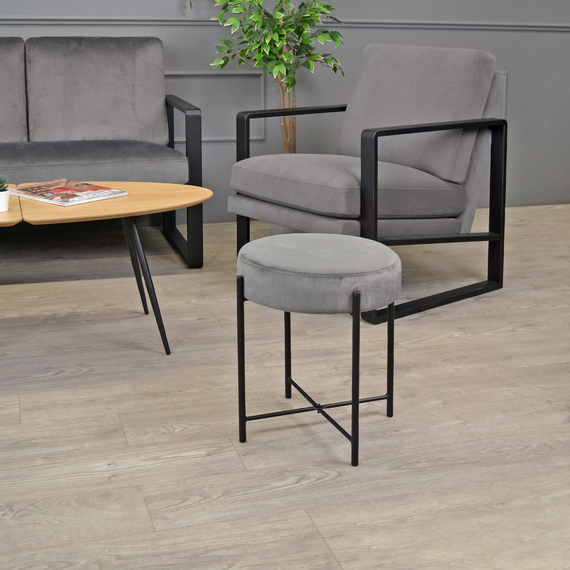 Scaun Deco Tabureta Taco, Grey, 3 image