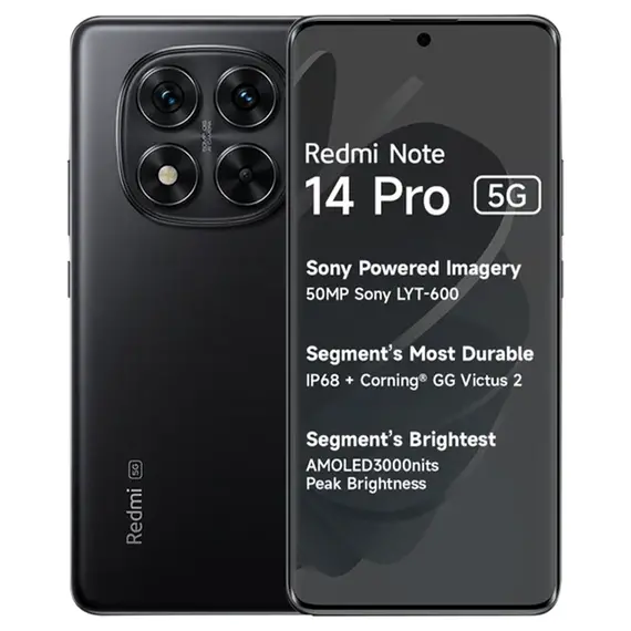 Xiaomi Redmi Note 14 Pro 5G 8/256Gb, Black