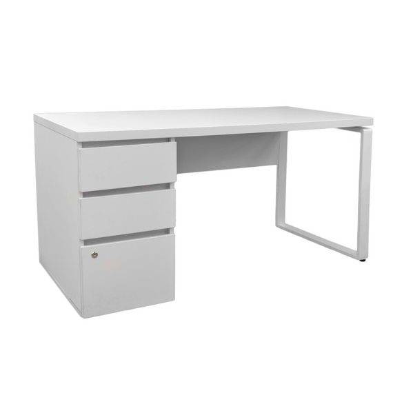Masă Urban+Box Încorporat White 1500×680 (Box partea stângă)