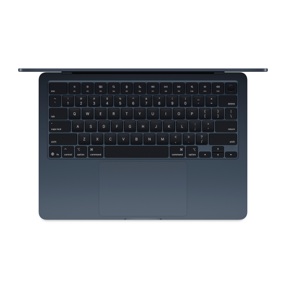 Laptop 13,6" Apple MacBook Air, Midnight / Apple M4 / 16GB / 512GB SSD, 2 image