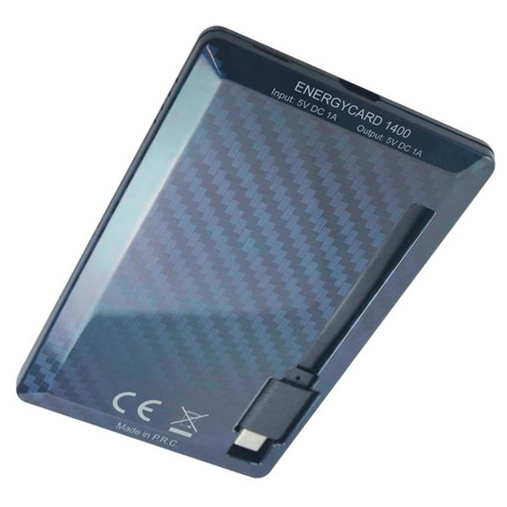 Acumulator extern Tuncmatik EnergyCard 1400 Lightning, 1400mAh, Negru, 4 image