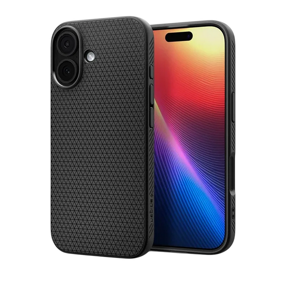 Husă Spigen Liquid Air pentru Apple iPhone 17, Negru mat