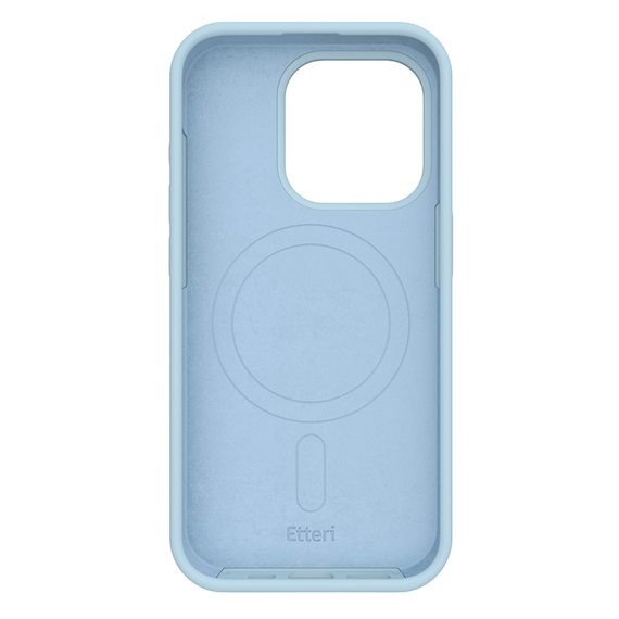 Husă Etteri Silicone Mag case pentru iPhone 16 Pro Max, Albastru deschis, 5 image