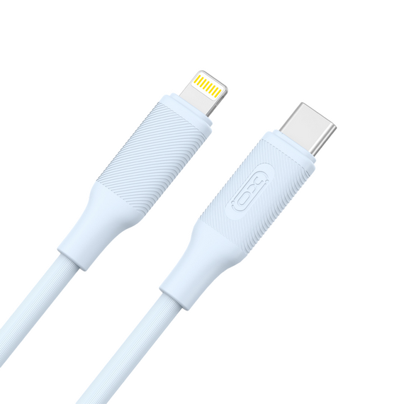 Cablu încărcare și sincronizare XO NB-Q265A, USB Type-C/Lightning, 1m, Albastru, 2 image