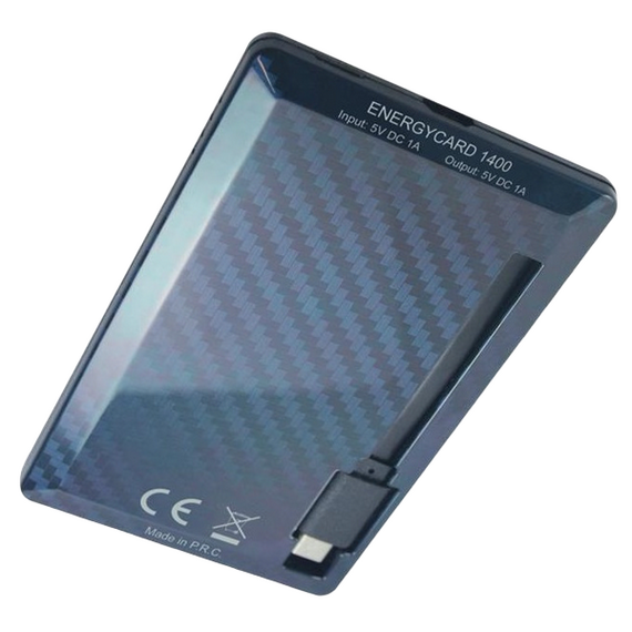 Acumulator extern Tuncmatik EnergyCard 1400 Lightning, 1400mAh, Negru, 3 image