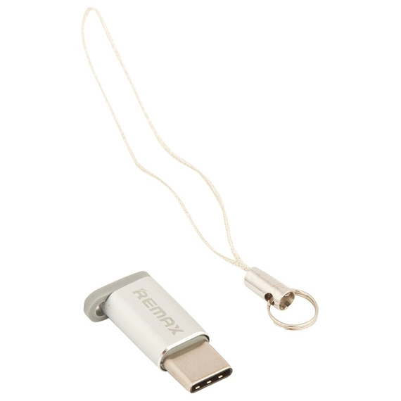 Adaptor USB Remax RA-USB1, micro-USB (F)/USB Type-C, Argintiu, 5 image