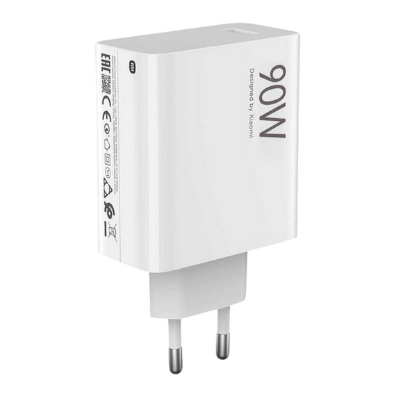 Încărcător Xiaomi HyperCharge Combo + Type-A, 90W, Alb, 2 image