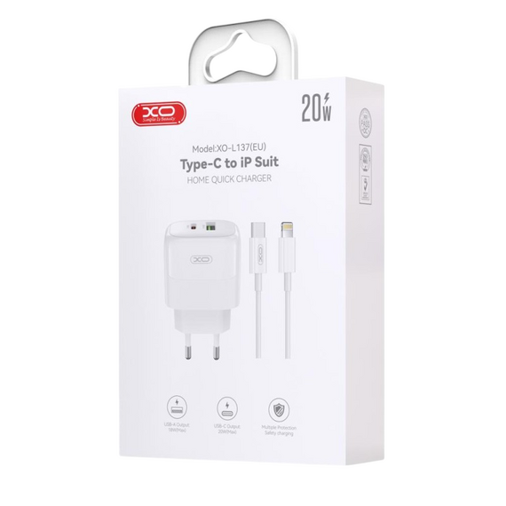 Încărcător XO L137, 20W, Alb, 3 image