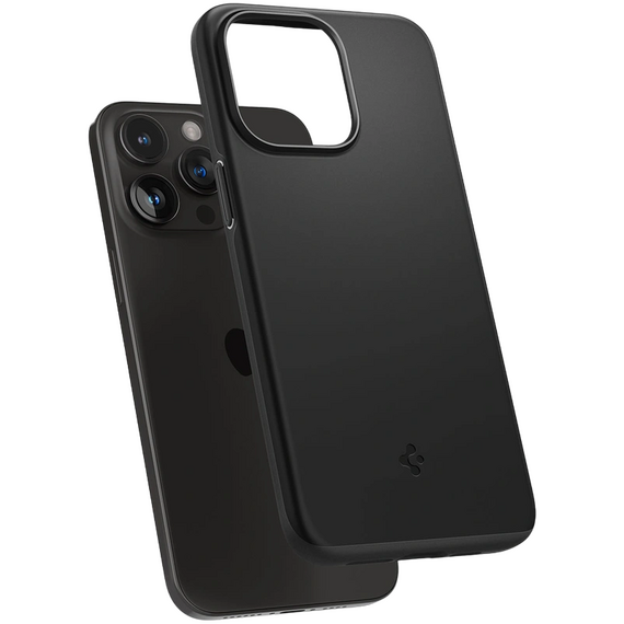 Husă Spigen iPhone 15 Pro Max Thin Fit, Negru, 4 image